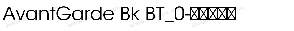 AvantGarde Bk BT_0字体转换